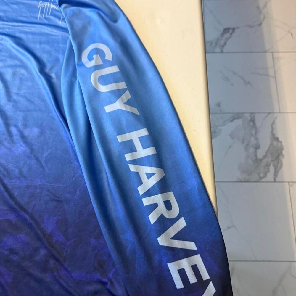 Guy-harvey Men's Blue and Navy Shirt